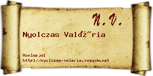 Nyolczas Valéria névjegykártya