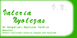 valeria nyolczas business card