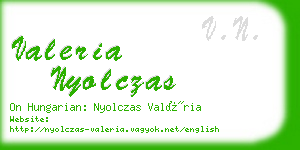 valeria nyolczas business card